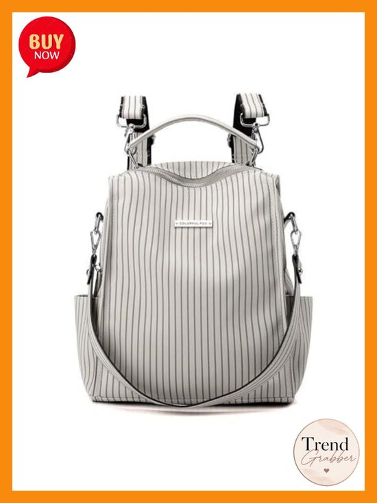 Convertible 3-in-1 Women\'s Backpack Purse with Removable Strap Nylon Handbag